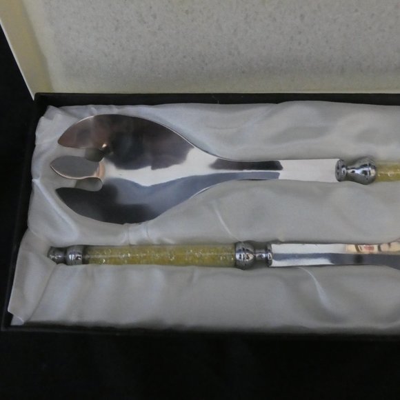 VERDICI | Salad Servers | Salad Serving Spoon and Fork Set | BNIB - Picture 2 of 14